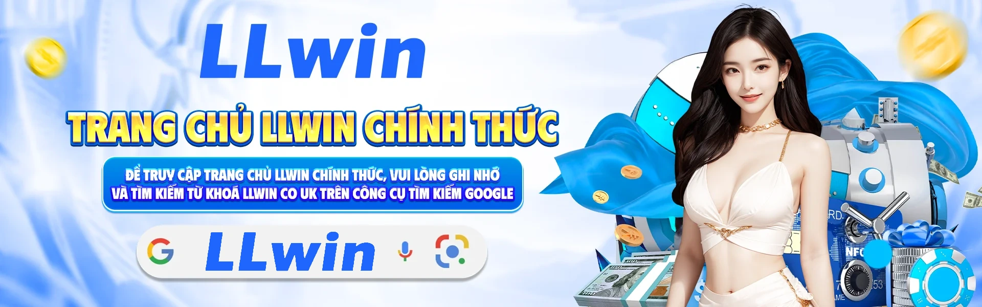 Banner chuyên mục Thể thao, Casino và Game bài Llwin